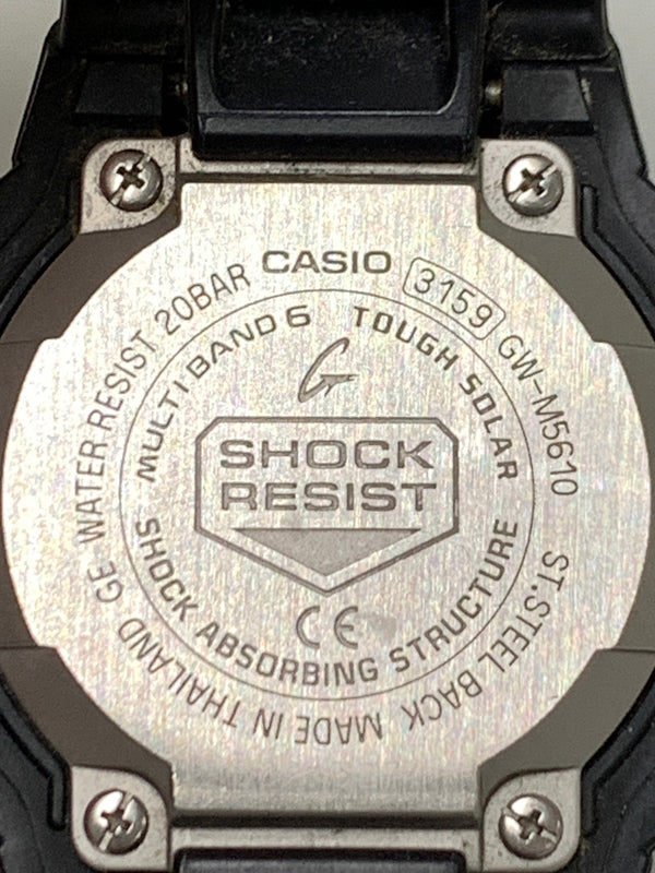 【中古品】【メンズ/レディース】 G-SHOCK ジーショック デジタル 電波ソーラー 腕時計 GW-M5610U ウォッチ カシオ 196-260723-em-23-min カラー：ブラック 万代Net店