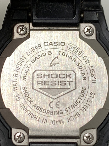 【中古品】【メンズ/レディース】 G-SHOCK ジーショック デジタル 電波ソーラー 腕時計 GW-M5610U ウォッチ カシオ 196-260723-em-23-min カラー：ブラック 万代Net店