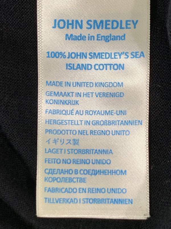 【中古品】【メンズ】 JOHN SMEDLEY ジョンスメドレー L/S ISLAND COTTON ロングスリーブ シーアイランドコットン 長袖 メンズ トップス 141-260720-em-64-min サイズ：M カラー：ブラック 万代Net店