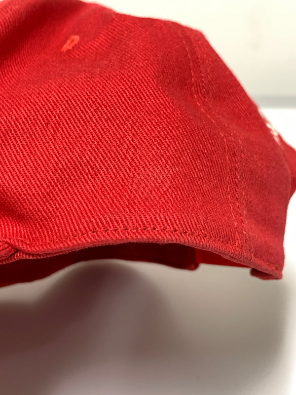【中古品】【メンズ】 HYSTERIC GLAMOUR ヒステリックグラマー CAP キャップ 帽子 刺繍 185-260723-em-21-min サイズ：FREE カラー：レッド 万代Net店