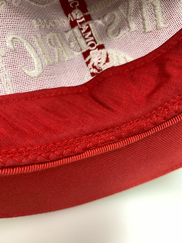 【中古品】【メンズ】 HYSTERIC GLAMOUR ヒステリックグラマー CAP キャップ 帽子 刺繍 185-260723-em-21-min サイズ：FREE カラー：レッド 万代Net店