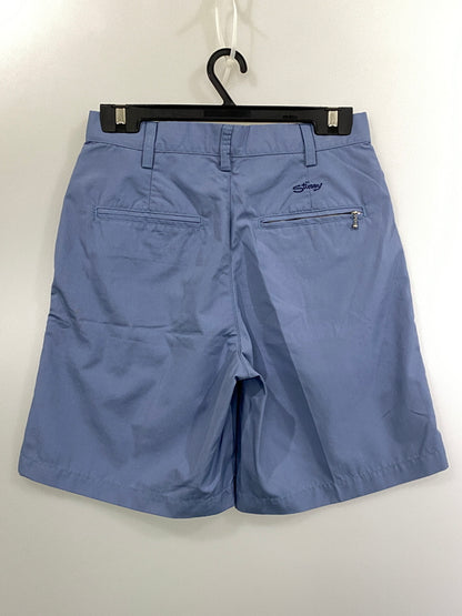 【中古品】【メンズ】 STUSSY ステューシー 90S LOGO SHORTS 90年代 ロゴ ショートパンツ メンズ ボトムス 短パン 153-260720-em-81-min サイズ：30 カラー：スモーキーライトブルー 万代Net店