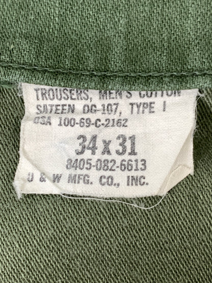 【中古品】【メンズ】 U.S.ARMY ユーエスアーミー 60S BAKER PANTS 8405-082-6613 60年代 ベイカーパンツ メンズ ミリタリー ボトムス ワークパンツ 157-260720-em-38-min サイズ：34×31 カラー：オリーブグリーン 万代Net店