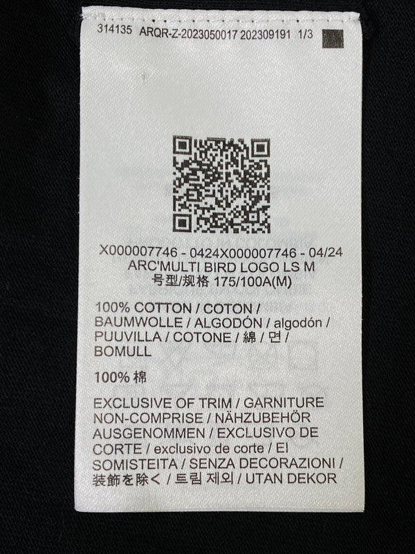 【中古品】【メンズ】 ARC'TERYX アークテリクス ARC’ MULTI BIRD LOGO LS X000007746 アーク マルチ バード ロゴ ロングスリーブ メンズ トップス 長袖 144-260720-em-06-min サイズ：M カラー：ブラック 万代Net店