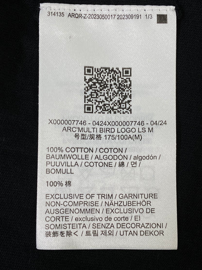 【中古品】【メンズ】 ARC'TERYX アークテリクス ARC’ MULTI BIRD LOGO LS X000007746 アーク マルチ バード ロゴ ロングスリーブ メンズ トップス 長袖 144-260720-em-06-min サイズ：M カラー：ブラック 万代Net店