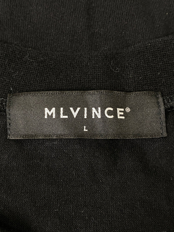 【中古品】【メンズ】 MLVINCE メルヴィンス CLASSIC LOGO L/S TEE クラシック ロゴ ロングスリーブ Tシャツ メンズ トップス 長袖 ロンT 142-260720-em-05-min サイズ：Ｌ カラー：ブラック 万代Net店