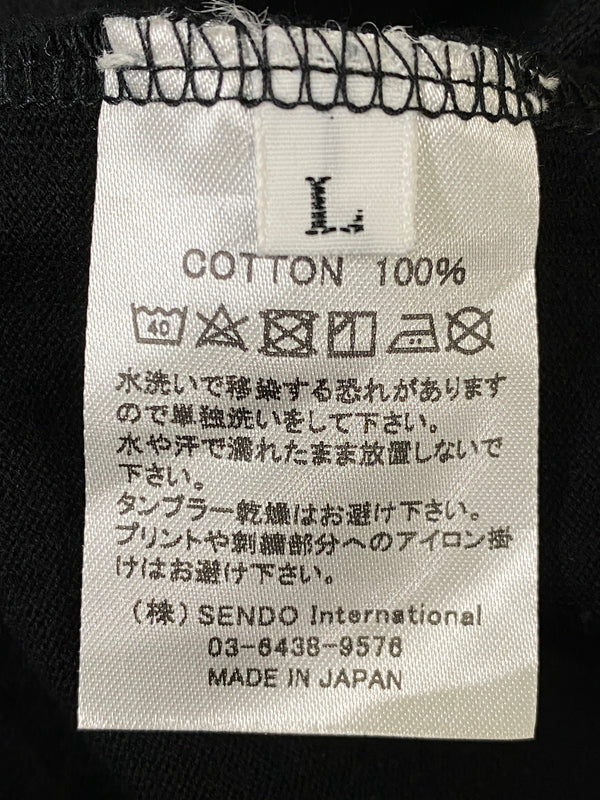 【中古品】【メンズ】 MLVINCE メルヴィンス CLASSIC LOGO L/S TEE クラシック ロゴ ロングスリーブ Tシャツ メンズ トップス 長袖 ロンT 142-260720-em-05-min サイズ：Ｌ カラー：ブラック 万代Net店