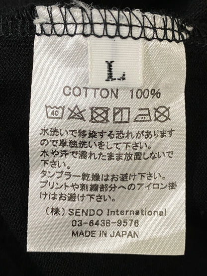 【中古品】【メンズ】 MLVINCE メルヴィンス CLASSIC LOGO L/S TEE クラシック ロゴ ロングスリーブ Tシャツ メンズ トップス 長袖 ロンT 142-260720-em-05-min サイズ：Ｌ カラー：ブラック 万代Net店