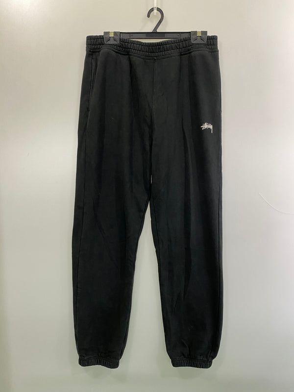 【中古品】【メンズ】 STUSSY ステューシー LOGO SWEAT PANTS ロゴ スウェットパンツ メンズ ボトムス 153-260720-em-75-min サイズ：Ｌ カラー：ブラック 万代Net店