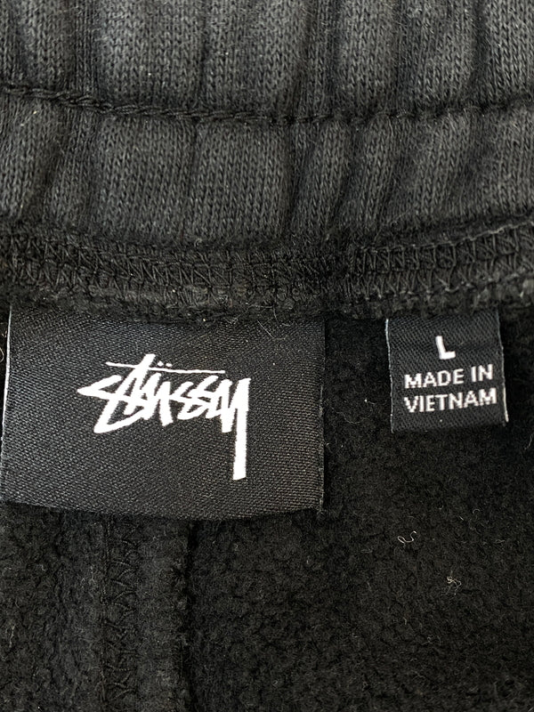 【中古品】【メンズ】 STUSSY ステューシー LOGO SWEAT PANTS ロゴ スウェットパンツ メンズ ボトムス 153-260720-em-75-min サイズ：Ｌ カラー：ブラック 万代Net店
