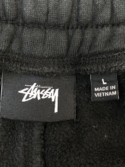 【中古品】【メンズ】 STUSSY ステューシー LOGO SWEAT PANTS ロゴ スウェットパンツ メンズ ボトムス 153-260720-em-75-min サイズ：Ｌ カラー：ブラック 万代Net店