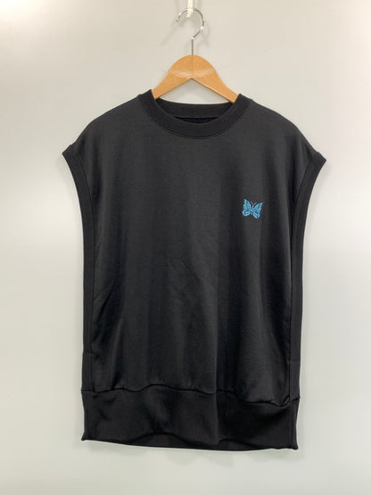 【中古品】【メンズ】 NEEDLES ニードルス MR519 SLEEVELESS SWEAT ノースリーブ ベスト 140-260719-AS-60-min サイズ：S カラー：ブラック 万代Net店