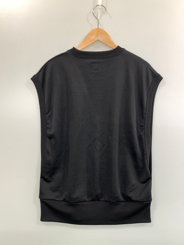 【中古品】【メンズ】 NEEDLES ニードルス MR519 SLEEVELESS SWEAT ノースリーブ ベスト 140-260719-AS-60-min サイズ：S カラー：ブラック 万代Net店