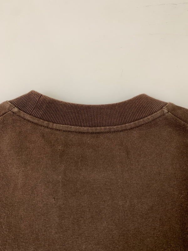 【中古品】【メンズ】 JIL SANDER ジルサンダー KK JM NM 0019 バイカラーTシャツ メンズ トップス 半袖 刺繍 141-260720-em-46-min サイズ：Ｓ カラー：ブラウン/ホワイト 万代Net店