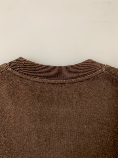 【中古品】【メンズ】 JIL SANDER ジルサンダー KK JM NM 0019 バイカラーTシャツ メンズ トップス 半袖 刺繍 141-260720-em-46-min サイズ：Ｓ カラー：ブラウン/ホワイト 万代Net店