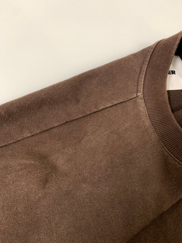 【中古品】【メンズ】 JIL SANDER ジルサンダー KK JM NM 0019 バイカラーTシャツ メンズ トップス 半袖 刺繍 141-260720-em-46-min サイズ：Ｓ カラー：ブラウン/ホワイト 万代Net店