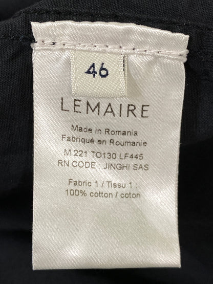 【中古品】【メンズ】 LEMAIRE ルメール VAREUSE FREESTONE M221 TO130 LF445 ヴァルーズ フリーストーン メンズ トップス 半袖 プルオーバー シャツ 140-260720-em-03-min サイズ：46 カラー：ブラック 万代Net店