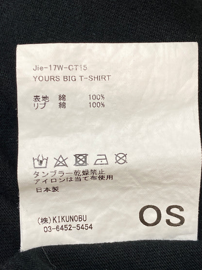 【中古品】【メンズ】 JIEDA ジエダ YOURS PRINT TEE JIE-17W-CT15 ユアーズ プリント Tシャツ 半袖 メンズ トップス 140-260720-em-71-min サイズ：OS カラー：ブラック 万代Net店