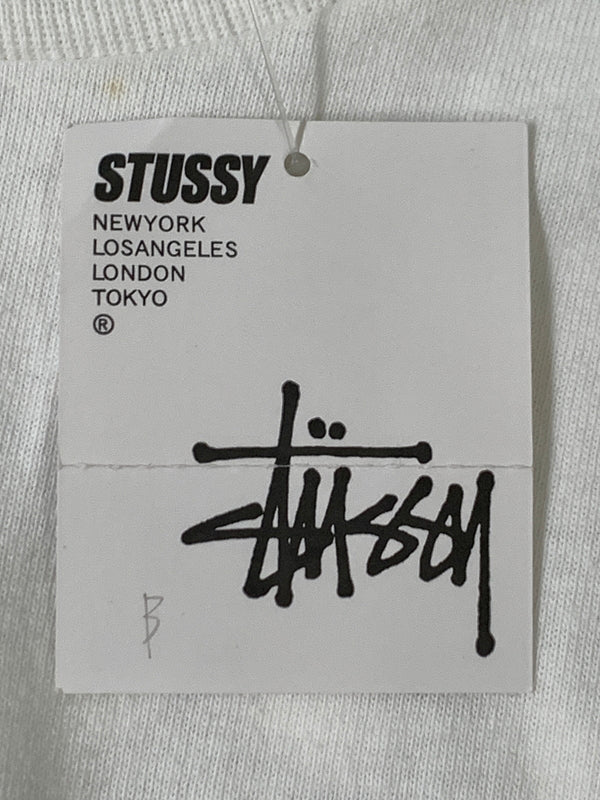 【中古品】【メンズ】 OLD STUSSY オールドステューシー 00S PANTHER × LION LOGO SS TEE パンサー × ライオン ロゴ プリント 半袖 Tシャツ 00年代 ヴィンテージ メンズ トップス 142-260720-em-57-min サイズ：Ｓ カラー：ホワイト 万代Net店