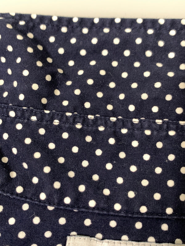 【中古品】【メンズ】 A BATHING APE アベイシングエイプ DOT LS SHIRT ドット ロングスリーブ シャツ メンズ トップス 水玉模様 長袖 142-260720-em-67-min サイズ：M カラー：ネイビー/ホワイト 万代Net店
