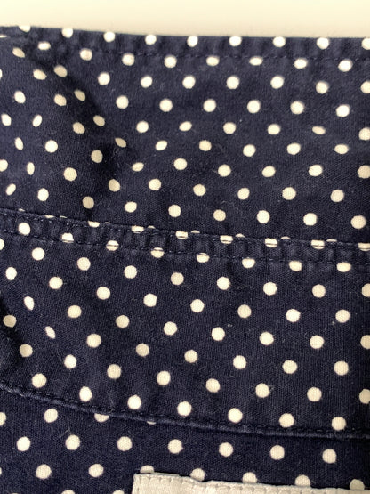 【中古品】【メンズ】 A BATHING APE アベイシングエイプ DOT LS SHIRT ドット ロングスリーブ シャツ メンズ トップス 水玉模様 長袖 142-260720-em-67-min サイズ：M カラー：ネイビー/ホワイト 万代Net店