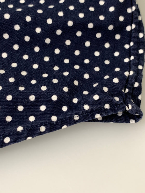 【中古品】【メンズ】 A BATHING APE アベイシングエイプ DOT LS SHIRT ドット ロングスリーブ シャツ メンズ トップス 水玉模様 長袖 142-260720-em-67-min サイズ：M カラー：ネイビー/ホワイト 万代Net店