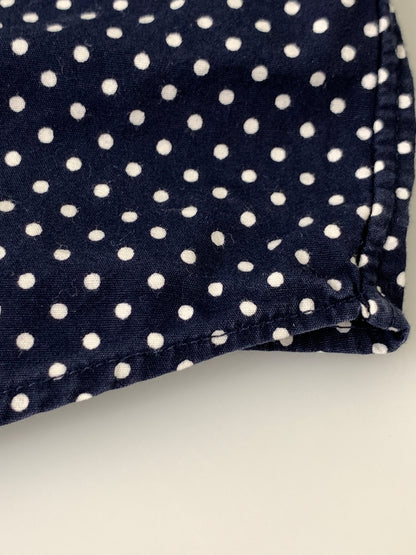 【中古品】【メンズ】 A BATHING APE アベイシングエイプ DOT LS SHIRT ドット ロングスリーブ シャツ メンズ トップス 水玉模様 長袖 142-260720-em-67-min サイズ：M カラー：ネイビー/ホワイト 万代Net店