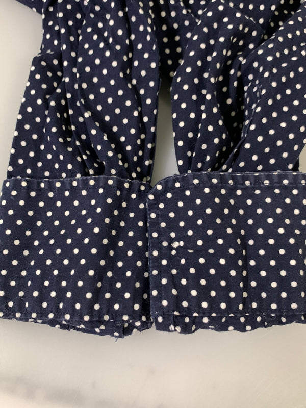【中古品】【メンズ】 A BATHING APE アベイシングエイプ DOT LS SHIRT ドット ロングスリーブ シャツ メンズ トップス 水玉模様 長袖 142-260720-em-67-min サイズ：M カラー：ネイビー/ホワイト 万代Net店