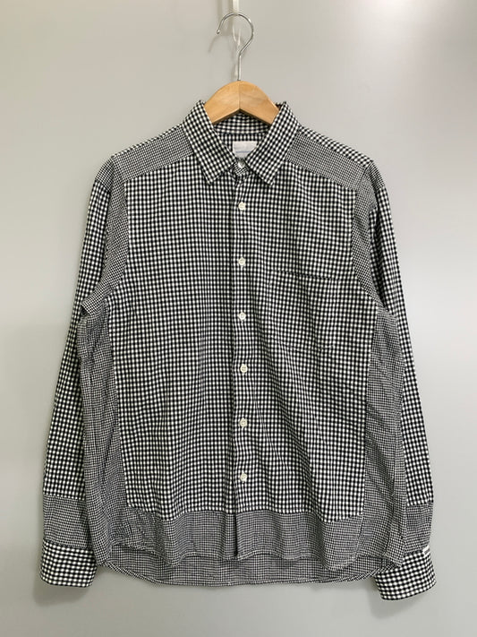 【中古品】【メンズ】 GOODENOUGH グッドイナフ LS ピースアウトチェックシャツ ロングスリーブ メンズ 長袖 シャツ トップス ボタン 142-260720-em-66-min カラー：ブラック/ホワイト 万代Net店