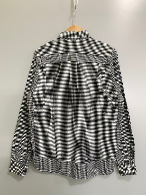 【中古品】【メンズ】 GOODENOUGH グッドイナフ LS ピースアウトチェックシャツ ロングスリーブ メンズ 長袖 シャツ トップス ボタン 142-260720-em-66-min カラー：ブラック/ホワイト 万代Net店