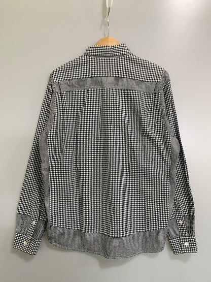 【中古品】【メンズ】 GOODENOUGH グッドイナフ LS ピースアウトチェックシャツ ロングスリーブ メンズ 長袖 シャツ トップス ボタン 142-260720-em-66-min カラー：ブラック/ホワイト 万代Net店