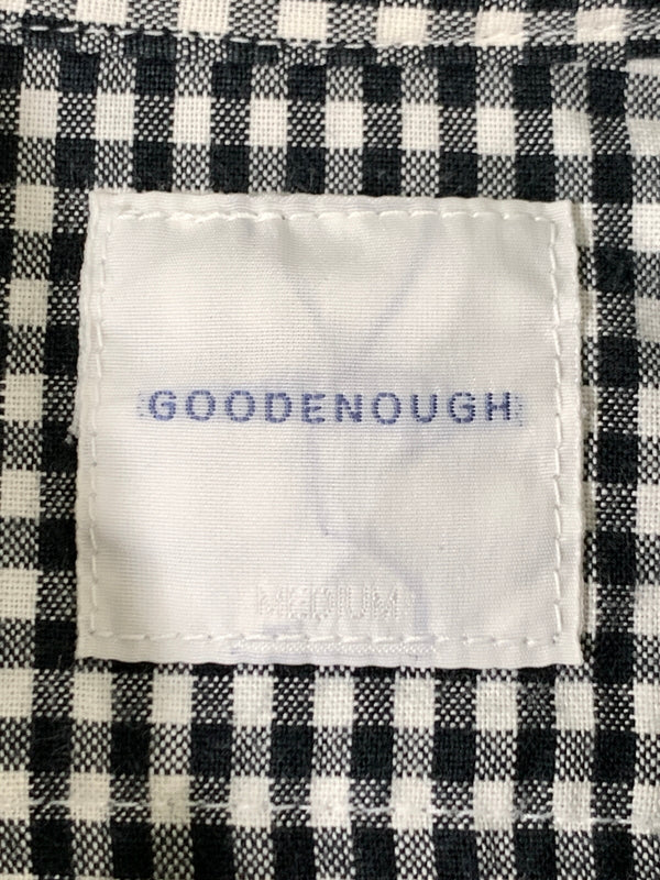 【中古品】【メンズ】 GOODENOUGH グッドイナフ LS ピースアウトチェックシャツ ロングスリーブ メンズ 長袖 シャツ トップス ボタン 142-260720-em-66-min カラー：ブラック/ホワイト 万代Net店