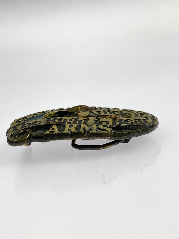 【中古品】【メンズ】 UNNKOW 1984 ピューター 第2条 武器所持の権利 アメリカの遺産 USA バックル 208-260723-jt-13-min 万代Net店