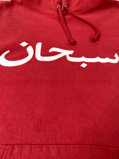 【中古品】【メンズ】 SUPREME 26SS ARABIC LOGO HOODED SWEATSHIRT アラビック ロゴ フーデッド スウェットシャツ メンズ 長袖 パーカー トップス 149-260720-em-52-min サイズ：M カラー：レッド 万代Net店