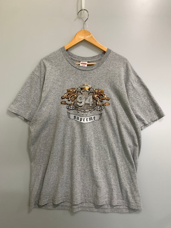 【中古品】【メンズ】 SUPREME シュプリーム DIAMOND TEE 24AW シュプリーム ダイアモンド プリント 半袖Tシャツ メンズ トップス 149-260720-em-49-min サイズ：Ｌ カラー：グレー 万代Net店