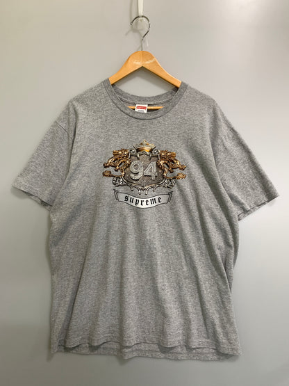 【中古品】【メンズ】 SUPREME シュプリーム DIAMOND TEE 24AW シュプリーム ダイアモンド プリント 半袖Tシャツ メンズ トップス 149-260720-em-49-min サイズ：Ｌ カラー：グレー 万代Net店