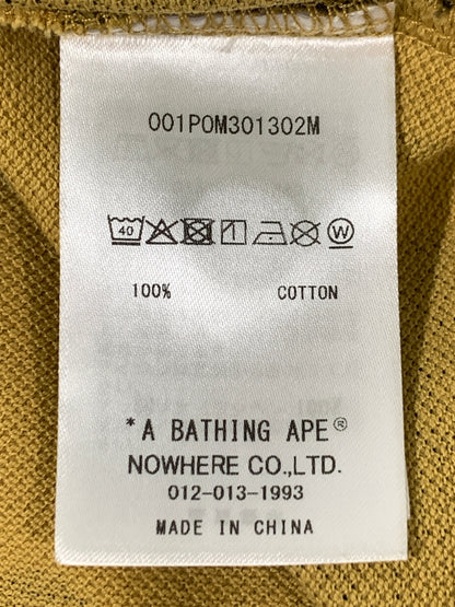 【中古品】【メンズ】 A BATHING APE アベイシングエイプ 1ST CAMO ONE POINT REGULAR FIT POLO SHIRT ファースト カモ ワンポイント レギュラー フィット ポロシャツ 半袖 メンズ 142-260723-em-40-min サイズ：L カラー：マスタード系 万代Net店
