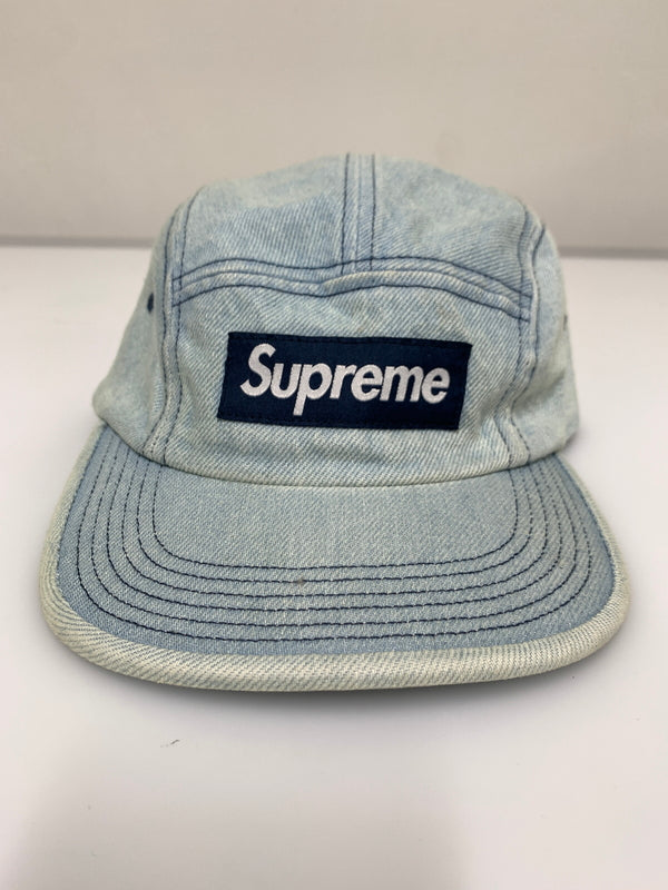 【中古品】【メンズ/レディース】 SUPREME シュプリーム 25SS DENIM CAMP CAP デニム キャンプ キャップ 帽子 185-260723-em-17-min サイズ：58cm ONE SIZE カラー：インディゴ 万代Net店
