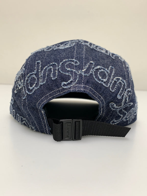 【中古品】【メンズ/レディース】 SUPREME シュプリーム 24AW LASERED DENIM CAMP CAP レーザー ド デニム キャンプ キャップ 帽子 185-260723-em-16-min サイズ：58cm ONE SIZE カラー：インディゴ 万代Net店