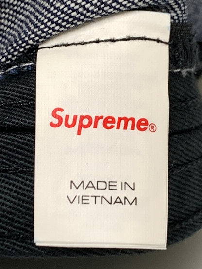 【中古品】【メンズ/レディース】 SUPREME シュプリーム 24AW LASERED DENIM CAMP CAP レーザー ド デニム キャンプ キャップ 帽子 185-260723-em-16-min サイズ：58cm ONE SIZE カラー：インディゴ 万代Net店