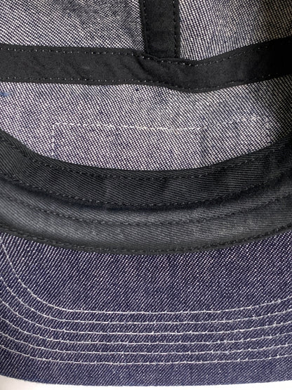 【中古品】【メンズ/レディース】 SUPREME シュプリーム 24AW LASERED DENIM CAMP CAP レーザー ド デニム キャンプ キャップ 帽子 185-260723-em-16-min サイズ：58cm ONE SIZE カラー：インディゴ 万代Net店