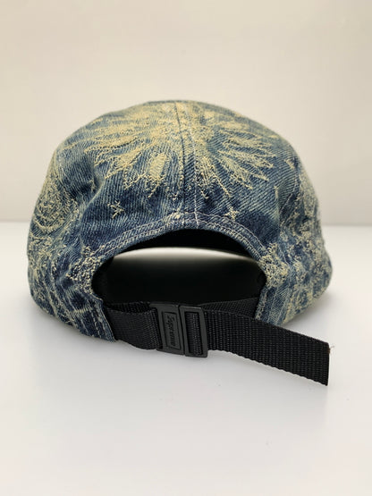 【中古品】【メンズ/レディース】 SUPREME シュプリーム 25SS BANDANA JACQUARD DENIM CAMP CAP バンダナ ジャカード デニム キャンプ キャップ 帽子 185-260723-em-18-min サイズ：58cm ONE SIZE カラー：インディゴ 万代Net店