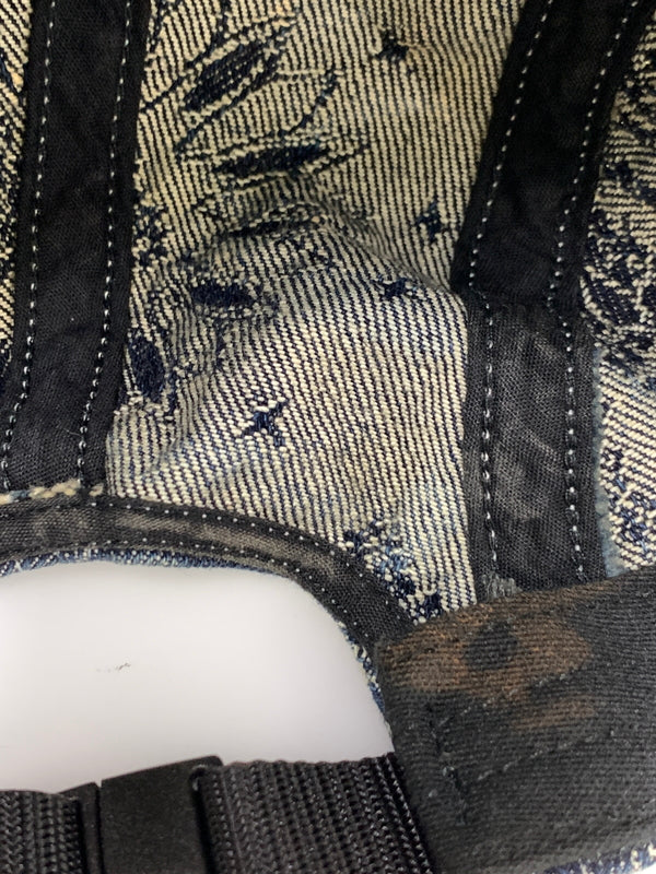 【中古品】【メンズ/レディース】 SUPREME シュプリーム 25SS BANDANA JACQUARD DENIM CAMP CAP バンダナ ジャカード デニム キャンプ キャップ 帽子 185-260723-em-18-min サイズ：58cm ONE SIZE カラー：インディゴ 万代Net店