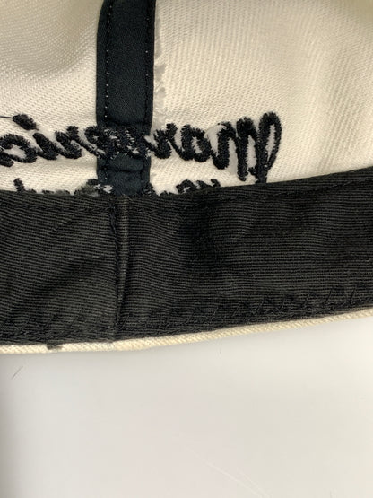 【現状渡し品】【メンズ/レディース】 CHALLENGER チャレンジャー FISH LOGO CAP 初期 ツバ切り フィッシュ ロゴ キャップ 帽子 メッシュキャップ 185-260723-em-20-min カラー：ホワイト/ブラック 万代Net店