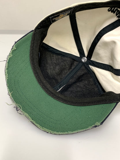【現状渡し品】【メンズ/レディース】 CHALLENGER チャレンジャー FISH LOGO CAP 初期 ツバ切り フィッシュ ロゴ キャップ 帽子 メッシュキャップ 185-260723-em-20-min カラー：ホワイト/ブラック 万代Net店