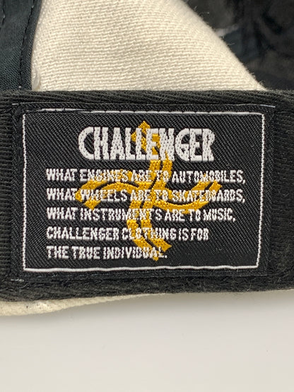 【現状渡し品】【メンズ/レディース】 CHALLENGER チャレンジャー FISH LOGO CAP 初期 ツバ切り フィッシュ ロゴ キャップ 帽子 メッシュキャップ 185-260723-em-20-min カラー：ホワイト/ブラック 万代Net店