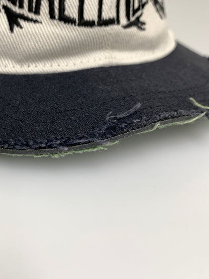 【現状渡し品】【メンズ/レディース】 CHALLENGER チャレンジャー FISH LOGO CAP 初期 ツバ切り フィッシュ ロゴ キャップ 帽子 メッシュキャップ 185-260723-em-20-min カラー：ホワイト/ブラック 万代Net店