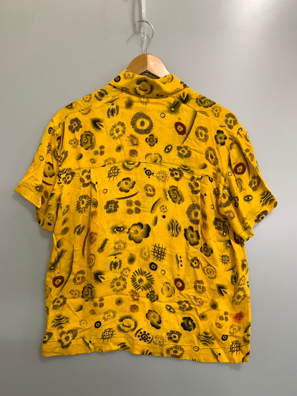 【中古品】【メンズ】 VEJAS ヴェジャス VISCOSE S/S SHIRT ビスコース ショートスリーブ シャツ メンズ トップス 半袖シャツ 141-260723-em-41-min サイズ：34 カラー：マスタード 万代Net店