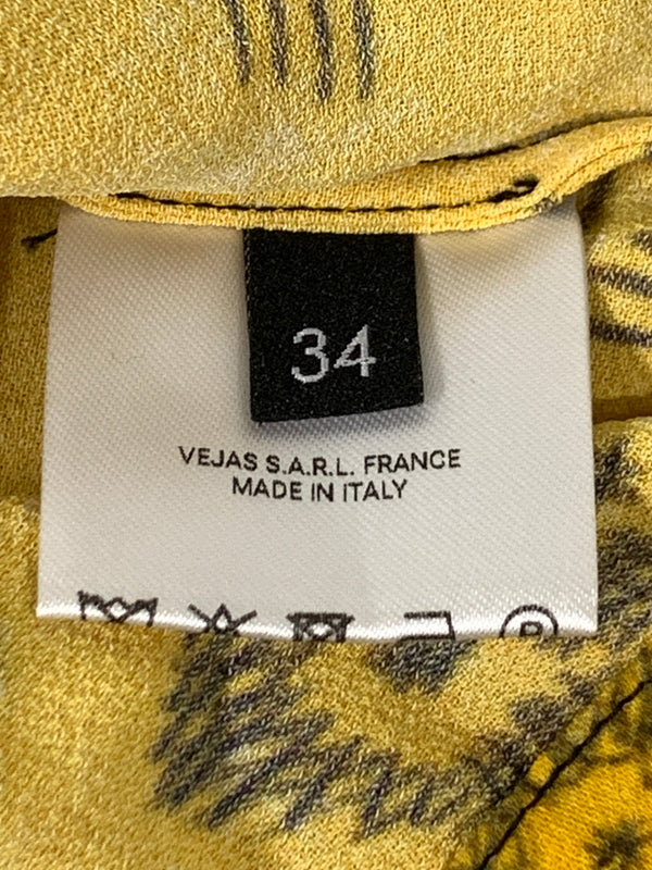 【中古品】【メンズ】 VEJAS ヴェジャス VISCOSE S/S SHIRT ビスコース ショートスリーブ シャツ メンズ トップス 半袖シャツ 141-260723-em-41-min サイズ：34 カラー：マスタード 万代Net店