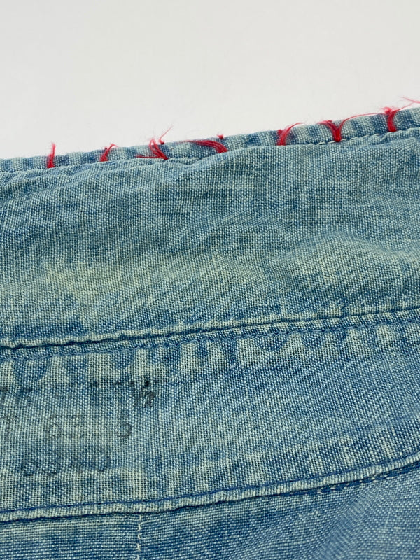 【中古品】【メンズ】 BIGMAC ビッグマック 70'S HANDSTITCH CHAMBRAY SHIRT 70年代 ハンドステッチ シャンブレー シャツ 長袖 ロングスリーブ 146-260724-hu-35-min カラー：ライトブルー系 万代Net店